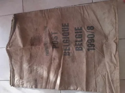 Grand sac en toile de jute post belgique - photo 2