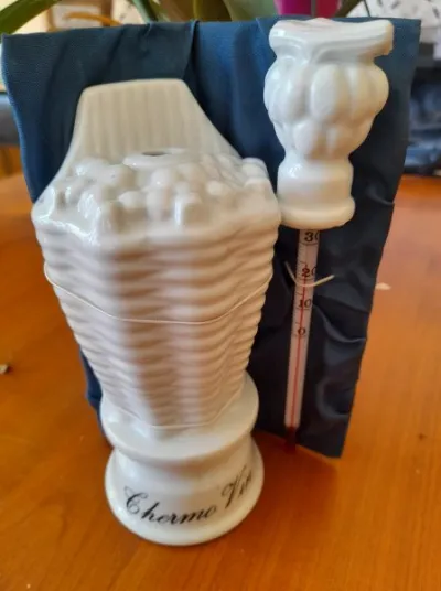 Thermomètre à vin paris 2 porcelaine france - photo 2