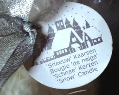 Idée cadeau : belle bougie genre boule de neige - Décoration