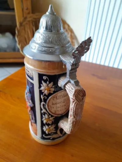 Chope à bière en grès - bière allemande - photo 3
