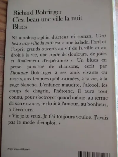Bohringer richard : c'est beau une ville la nuit - photo 2