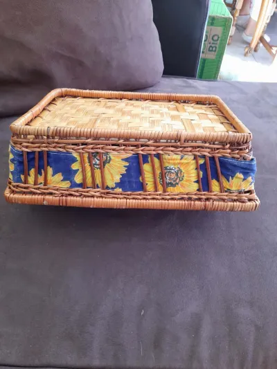 Panier en Osier et Rotin Rectangulaire - photo 3