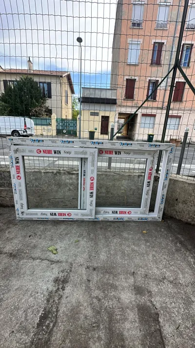 Coulissantes pvc blanc Haut 750/ Larg 1400 - Bricolage