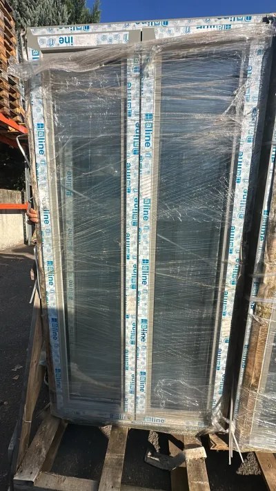 Fenêtre deux vantaux en alu champagne - Bricolage - Vaugneray (69670)