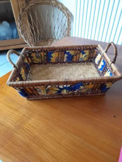 Panier de rangement en osier - photo 3