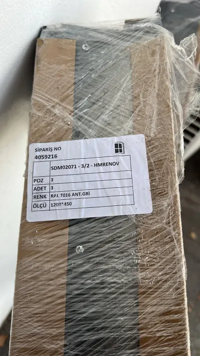 Coulissant en alu 7016 couplets H450 / L1200 - photo 2