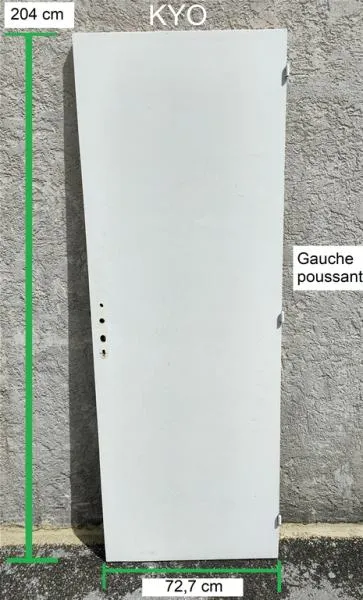Porte intérieur, bois blanc, gauche poussant - Bricolage