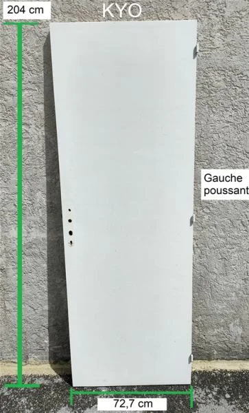 Porte intérieur, bois blanc, gauche poussant - Portes & Fenêtres - Foncine-le-Haut (39460)