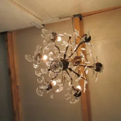 Lustre à pampilles louis - Décoration