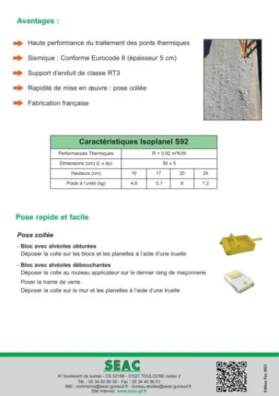 Planelles seac isoplanel s 5x16x50 r=0,92 - photo 3