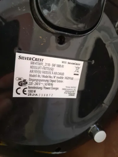 Silvercrest - Air Fryer - Friteuse à Air Chaud - photo 4