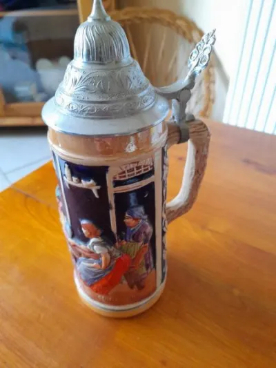 Chope à bière en grès - bière allemande - photo 4