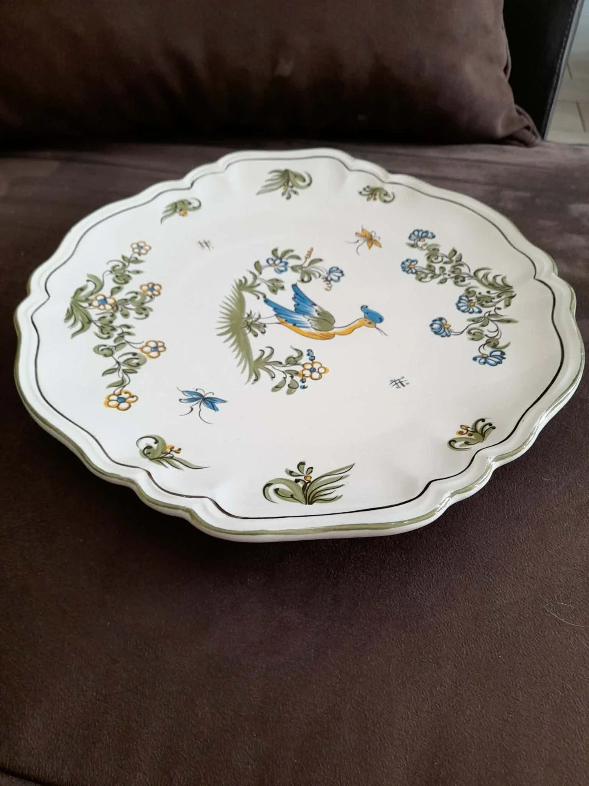 Tradition de Moustiers-Plat de Service en Faïence - Arts de la Table - Saint-Satur (18300)