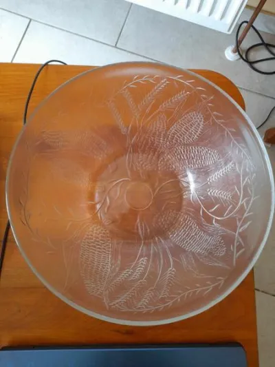 Grand saladier en verreduralex 28 cm - vintage - photo 2