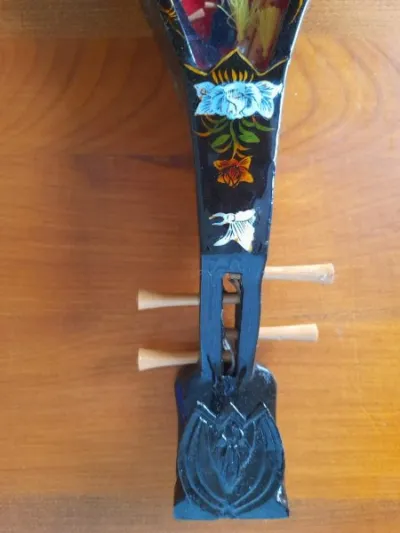 Boite à ombre pour mandoline chinoise laquée noire - photo 2