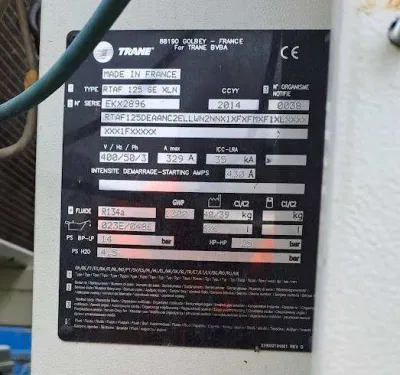 Refroidisseurs à condensation par air trane sintes - photo 3