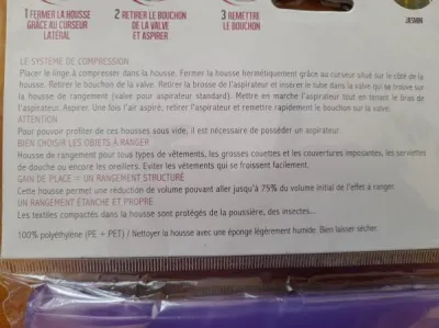 Housse rangement sous vide à air parfumé - photo 3