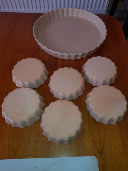 Ensemble plat à tarte en grès - Collection - Saint-Satur (18300)