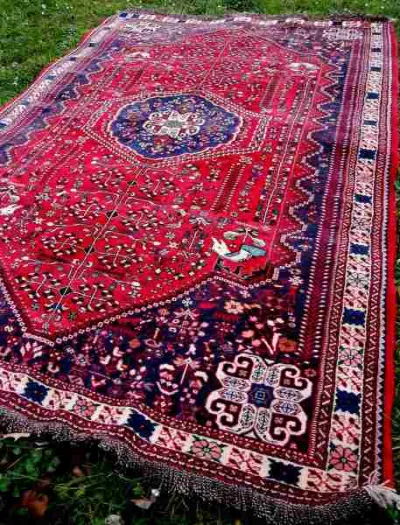 Tapis persan yalameh - qashqai 284 x 210 cm top - photo 3