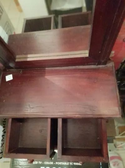 Ancienne coiffeuse de table miroir - photo 4