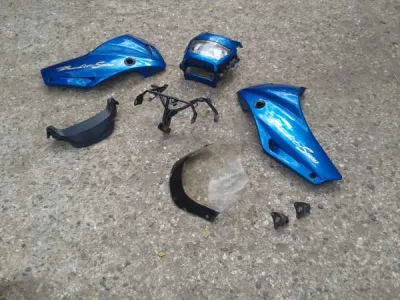 Téte de fourche compl bleu suzuki 600 bandit s1996 - Équipements Moto - Dampleux (02600)