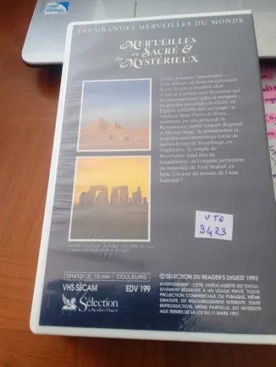 Cassette vhs " merveilles du sacrée et du mystérie - photo 2