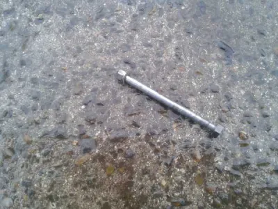 Axe de roue avant derby rabasa 50 cc gtv4 1974 - photo 2