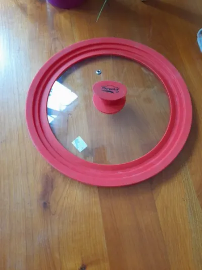 Couvercle à sauteuse en verre et silicone - photo 2