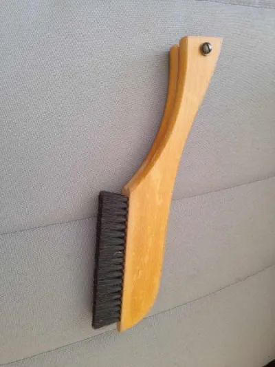 Vintage double brosse à vetements pliante - photo 3