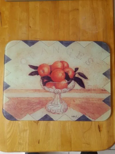 Dessous de plat/planche de table en verre n°2 - Collection - Saint-Satur (18300)