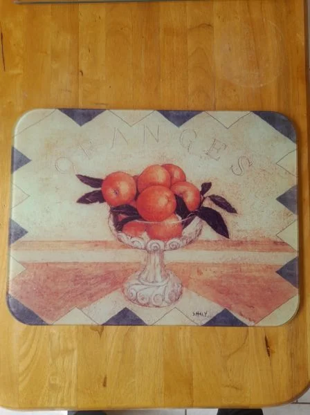 Dessous de plat/planche de table en verre n°2 - Collection - Saint-Satur (18300)