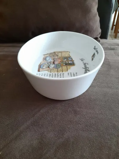 Plat à Gratin Ovale en Porcelaine Blanche illusté - photo 2