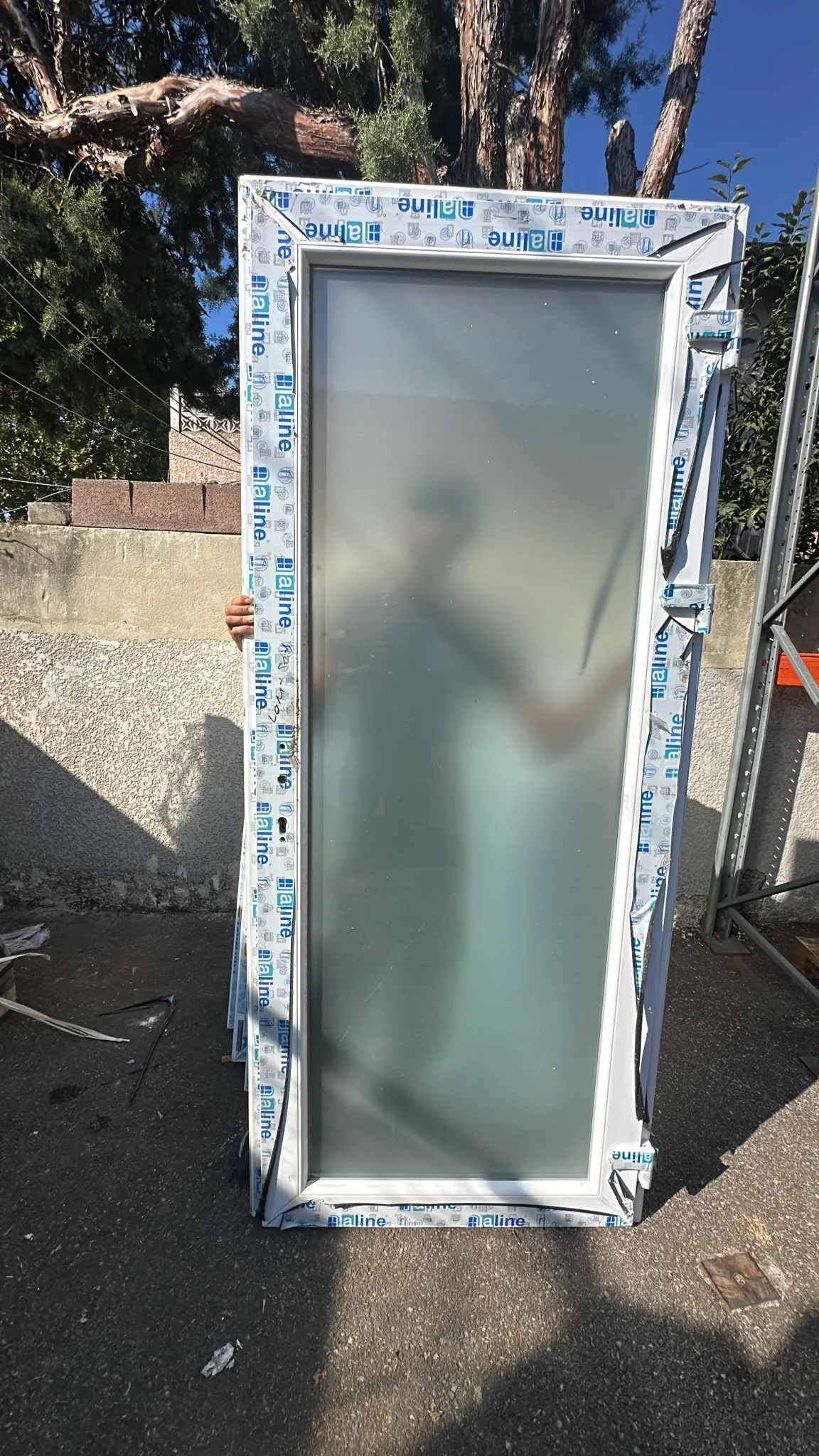 Porte fenêtre pvc blanc un vantail H2230 / L960 - Bricolage - Couzon-au-Mont-d'Or (69270)