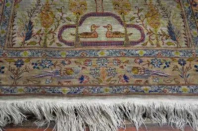 Tapis hereke, soie sur soie, arbre de vie - photo 2