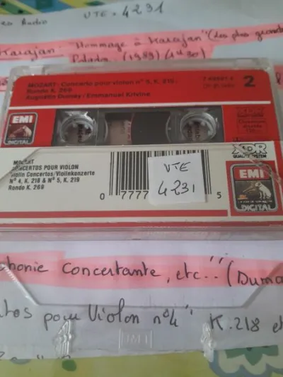Cassette audio " mozart " - photo 3