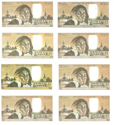F 71 lot de 8 billets 500 f pascal SPL / NEUFS - photo 2