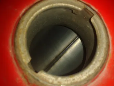 Réservoir rouge honda 650 dominator 1989 - photo 4