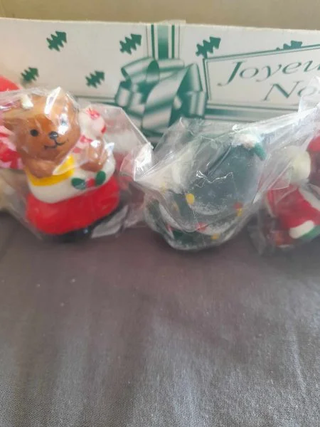 Lot 5 petites bougies décoratives de noel - Décoration - Saint-Satur (18300)