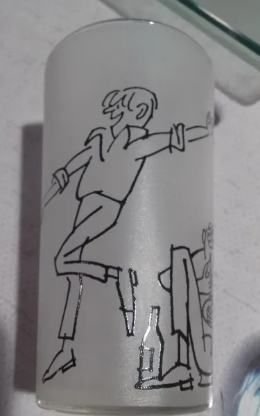 Verre à limonade ancien cabu - photo 4