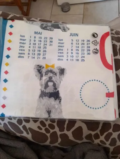 2 torchons - essuie-mains animaux / années 2017 - photo 2