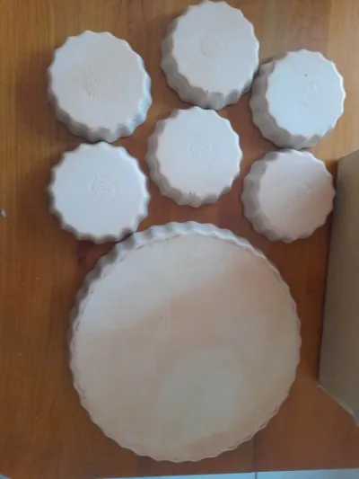 Ensemble plat à tarte en grès - photo 2