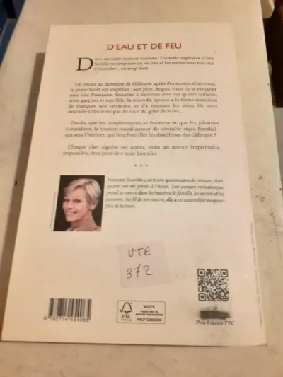 Livre françoise bourdin "d'eau et de feu " - photo 2
