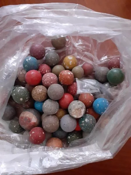 Lot 50 anciennes billes en terre - lot n°2 - Jeux & Jouets - Saint-Satur (18300)