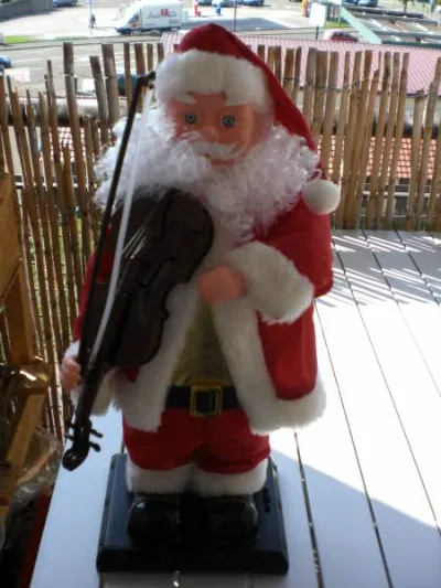 Lot pere-noel-renne-photophore-decor a accrocher - photo 2