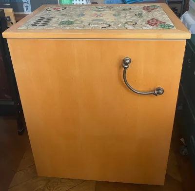 Meuble neuf plateau en mosaïque fait main - photo 2