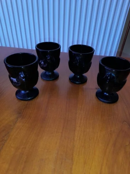 Lot 4 coquetiers en céramique " forme de poule" - Collection - Saint-Satur (18300)