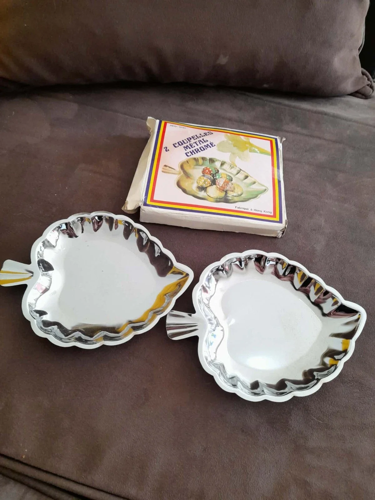 Lot 2 coupelles métal chromé - Arts de la Table - Saint-Satur (18300)