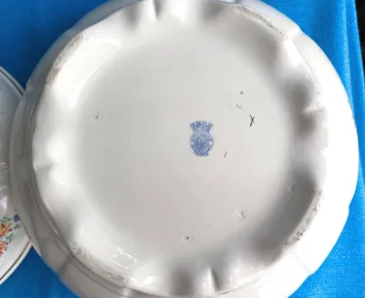 Soupière ancienne Badonviller Demi Porcelaine Ivoi - photo 4