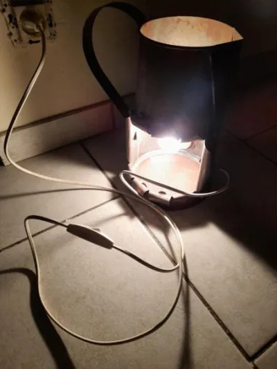 Lampe de pichet en métal - lampe de table - photo 2