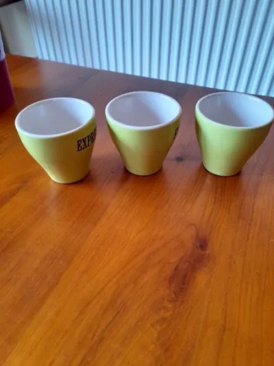 Lot 3 tasses publicitaires expresso en céramiques - photo 4